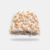 Korean-Style Shaggy Plush Label Beanie product image