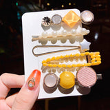 Girl's Simple Pearl Clip Set Hair Accessories