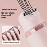 デュアルヘッド電動シェーバー 無痛 女性用脱毛器 ビキニライン脱毛器 自動ヘアトリマー 脇下 顔 唇 脚用