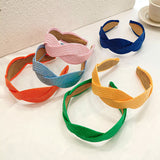 European And American Wide-brimmed Fashion Solid Color Straw Headwear