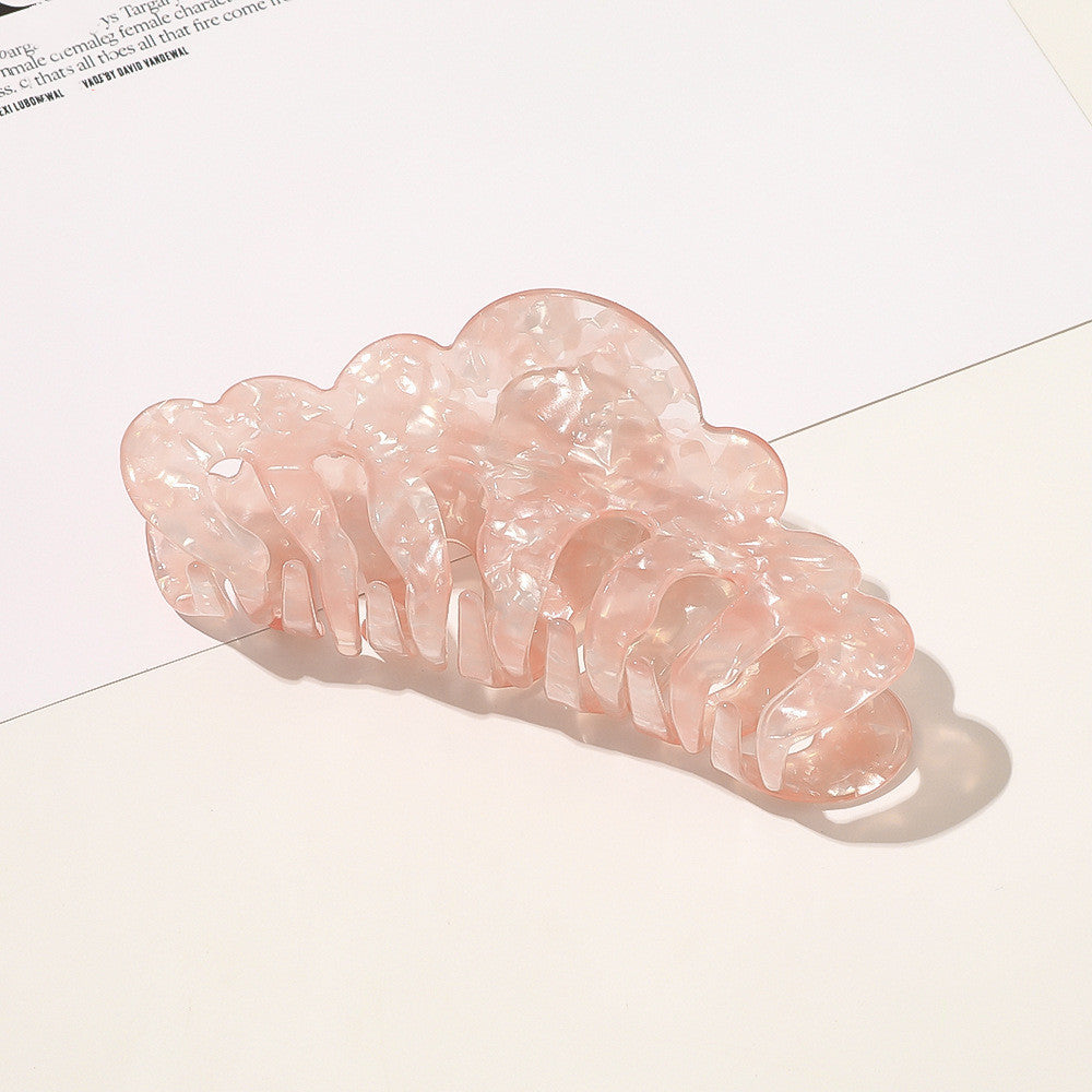SmallMarble Ponytail Hair Card Acrylic Plate Hair Clip Hair Accessories