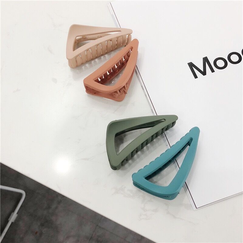 Retro ins wind frosted texture color plastic hairpin new