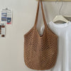 Korean-Style Woven Cotton Shoulder Bag product image