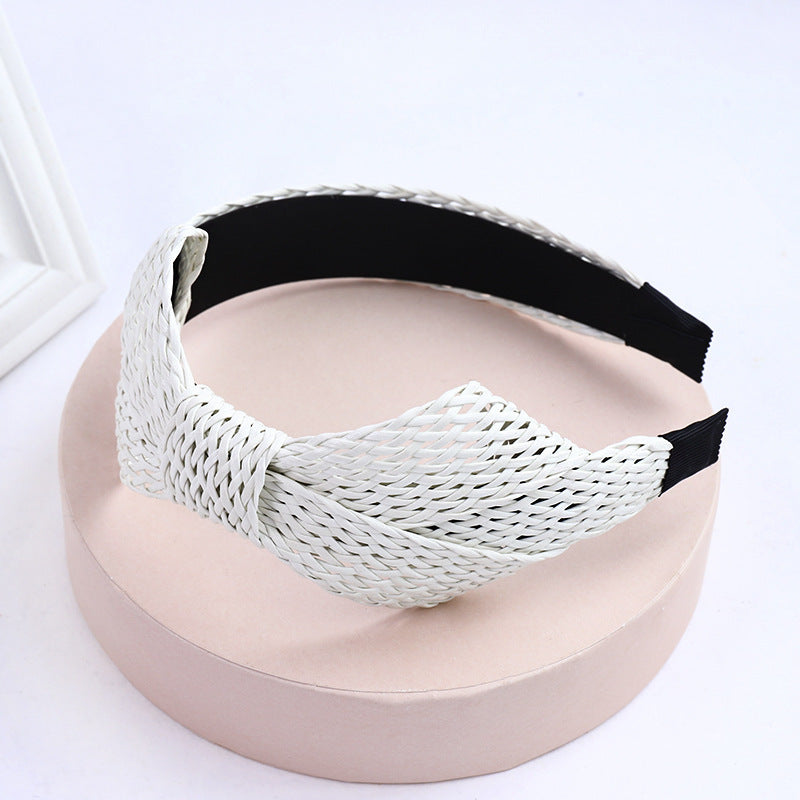 Grass Braided Hair Band Wild Hairpin Fashion Bow Headband