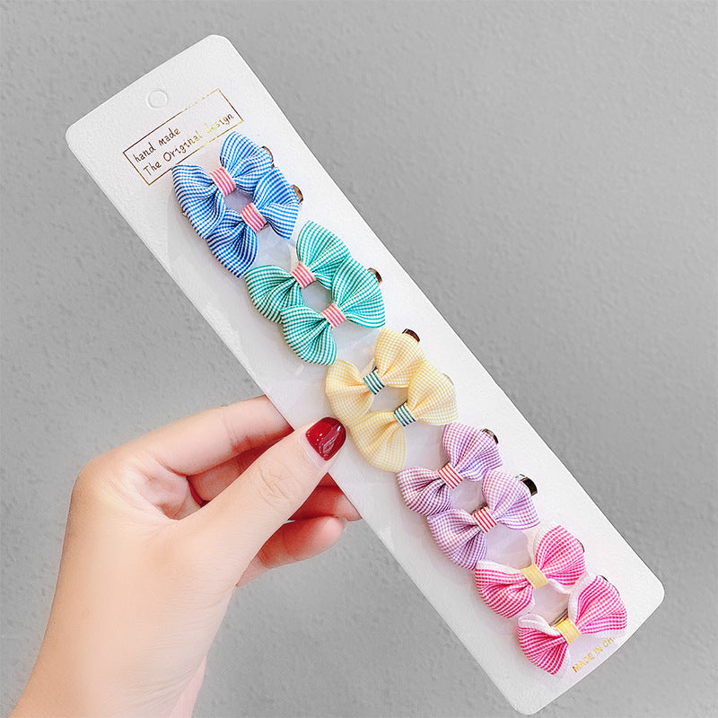 Baby BowChildrens Bangs Headdress Broken Hair Clip Princess Hair Ornament