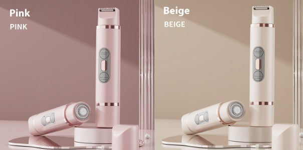 デュアルヘッド電動シェーバー 無痛 女性用脱毛器 ビキニライン脱毛器 自動ヘアトリマー 脇下 顔 唇 脚用
