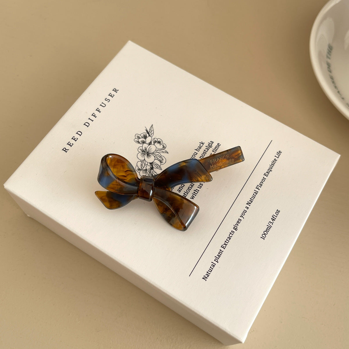 Acetate Long Bow Barrettes Girl