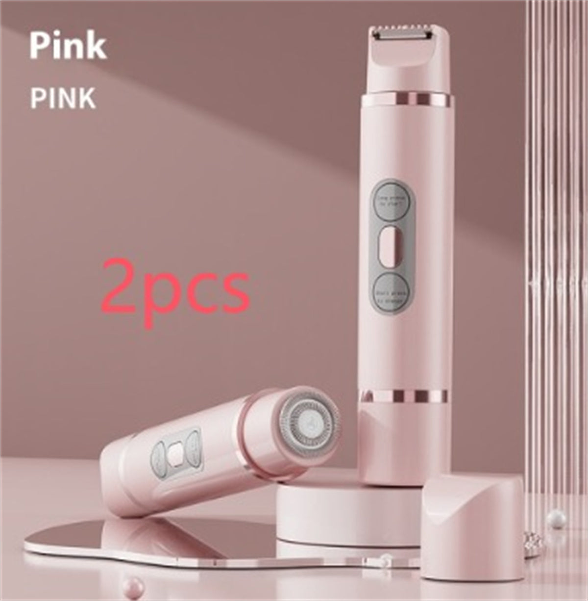 デュアルヘッド電動シェーバー 無痛 女性用脱毛器 ビキニライン脱毛器 自動ヘアトリマー 脇下 顔 唇 脚用