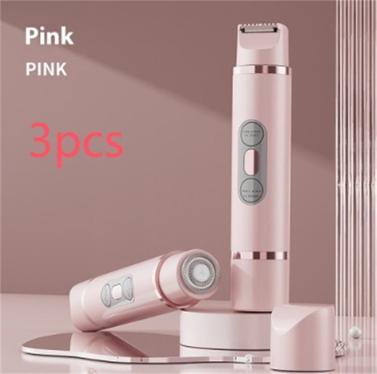 デュアルヘッド電動シェーバー 無痛 女性用脱毛器 ビキニライン脱毛器 自動ヘアトリマー 脇下 顔 唇 脚用