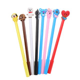 1 Pcs Korean Stationery Cute Pen kpop Theme cosplay prop Cartoon 8 Color Ballpoint Pen / Gel Pen Kawaii School Writing Gifts