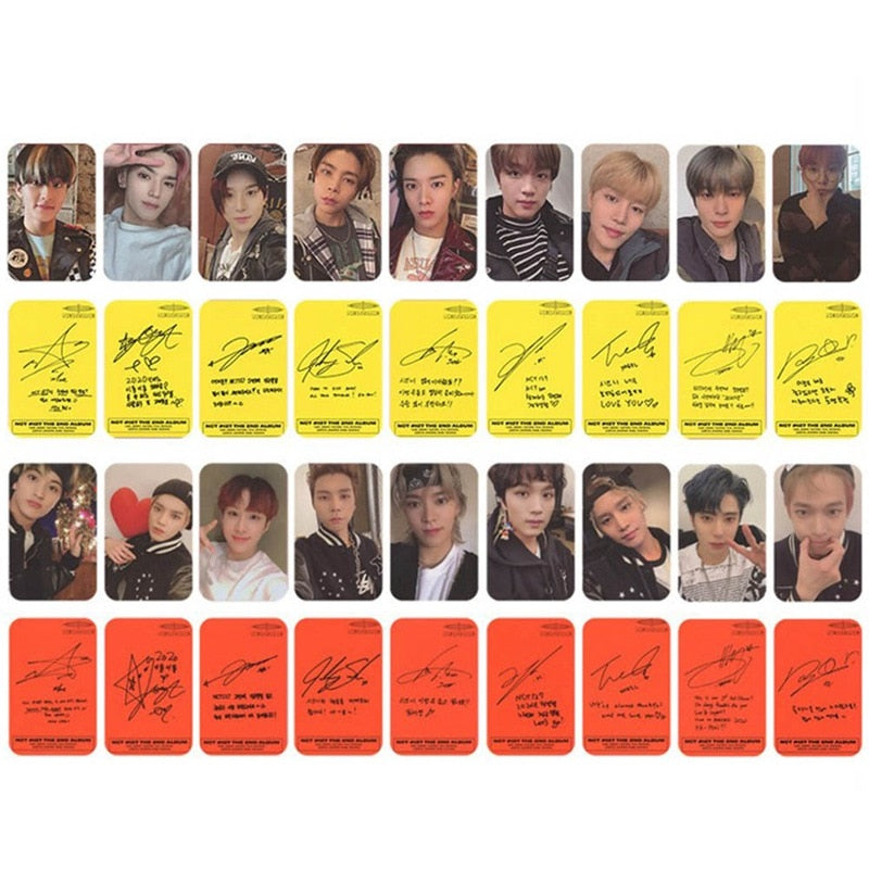 9PCS/Set Kpop NCT 127 Neo Zone New Album Photocard Self Made Photo Cards Photograph LOMO Card Stationery