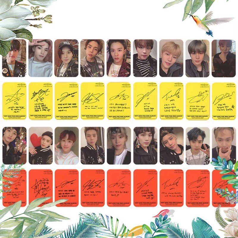 9PCS/Set Kpop NCT 127 Neo Zone New Album Photocard Self Made Photo Cards Photograph LOMO Card Stationery