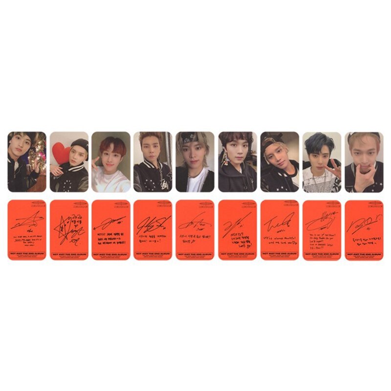 9PCS/Set Kpop NCT 127 Neo Zone New Album Photocard Self Made Photo Cards Photograph LOMO Card Stationery
