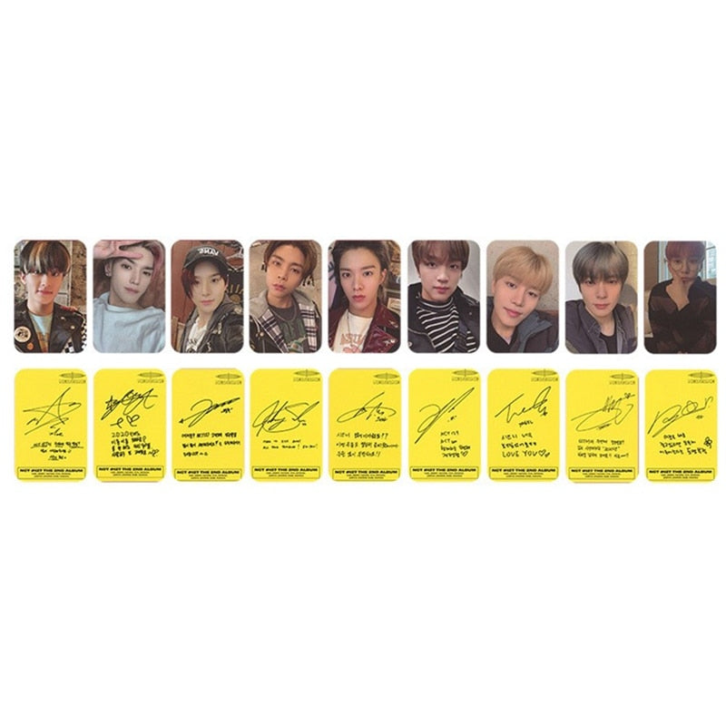 9PCS/Set Kpop NCT 127 Neo Zone New Album Photocard Self Made Photo Cards Photograph LOMO Card Stationery