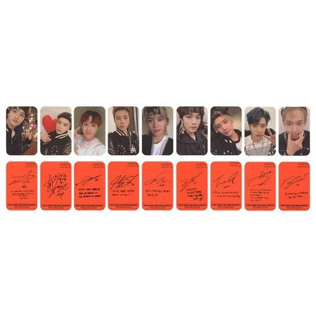 9PCS/Set Kpop NCT 127 Neo Zone New Album Photocard Self Made Photo Cards Photograph LOMO Card Stationery