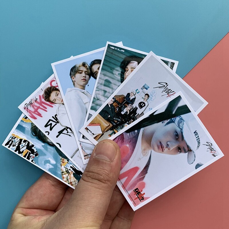 16PCS/Set Kpop Stray Kids Photo Cards New Album GO LIVE LOMO Card Photocard Self Made Cards For Fans Collection