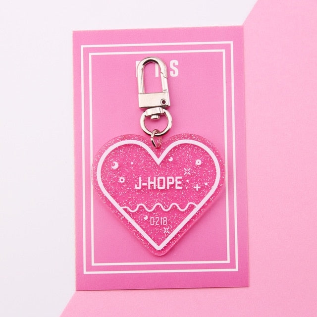 KPOP 防弾少年団 キーホルダー TWICE EXO SEVENTEEN GOT7 アクリル キーチェーン ギフト ジミン ジョングク V RM ARMY J-HOPE キーリング