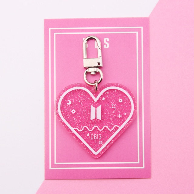 KPOP 防弾少年団 キーホルダー TWICE EXO SEVENTEEN GOT7 アクリル キーチェーン ギフト ジミン ジョングク V RM ARMY J-HOPE キーリング