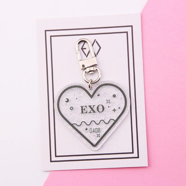 KPOP 防弾少年団 キーホルダー TWICE EXO SEVENTEEN GOT7 アクリル キーチェーン ギフト ジミン ジョングク V RM ARMY J-HOPE キーリング