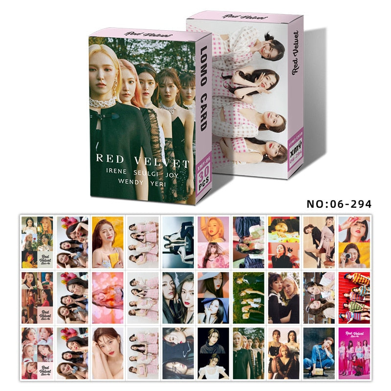 30pcs/set Kpop STRAY KIDS ATEEZ Twice GOT7 Lomo card SEVENTEEN Red velvet NCT MONSTA X album poster HD photocard K-POP CARDS