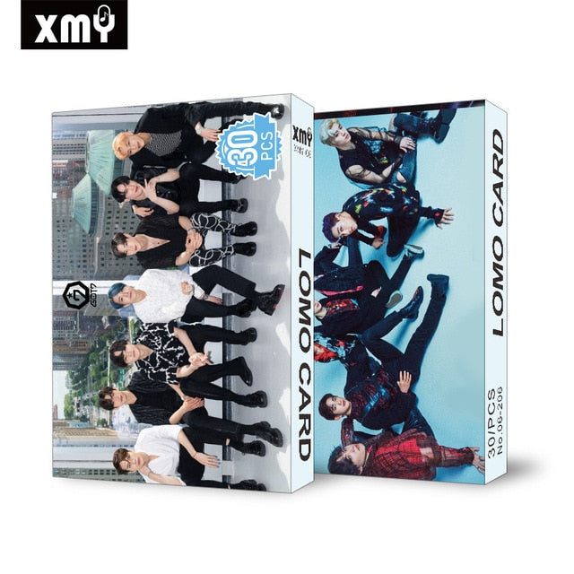 30pcs/set Kpop STRAY KIDS ATEEZ Twice GOT7 Lomo card SEVENTEEN Red velvet NCT MONSTA X album poster HD photocard K-POP CARDS