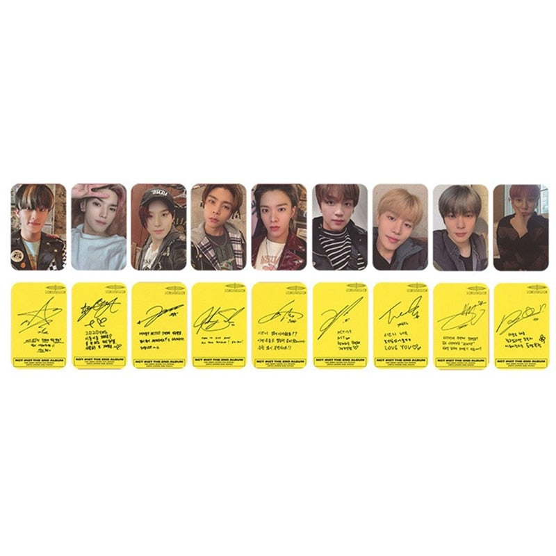 9PCS/Set Kpop NCT 127 Neo Zone New Album Photocard Self Made Photo Cards Photograph LOMO Card Stationery