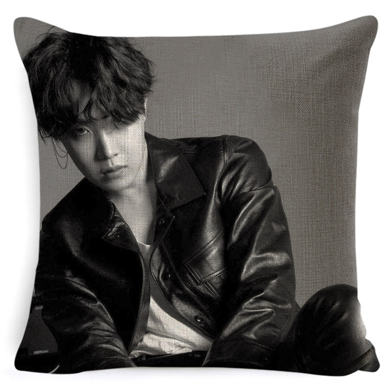 KPOP クッション 枕カバー 寝具 LOVE YOURSELF K-POP ホーム 防弾少年団 BT-21 スクエア 片面 ピローケース ハウス・ド・クッション