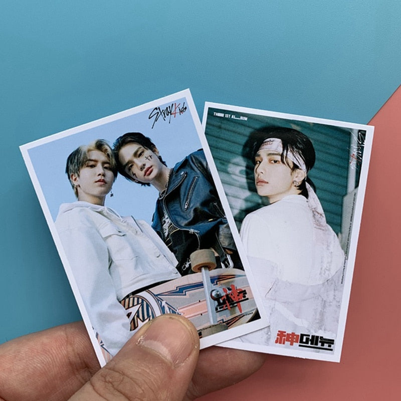 16PCS/Set Kpop Stray Kids Photo Cards New Album GO LIVE LOMO Card Photocard Self Made Cards For Fans Collection