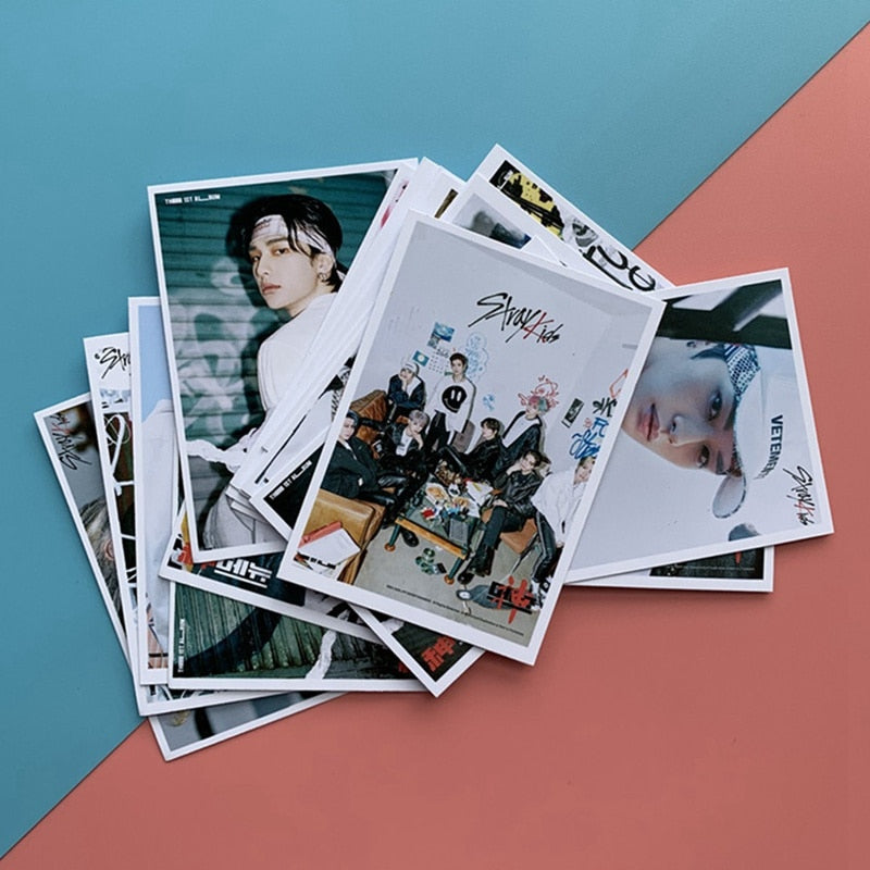 16PCS/Set Kpop Stray Kids Photo Cards New Album GO LIVE LOMO Card Photocard Self Made Cards For Fans Collection