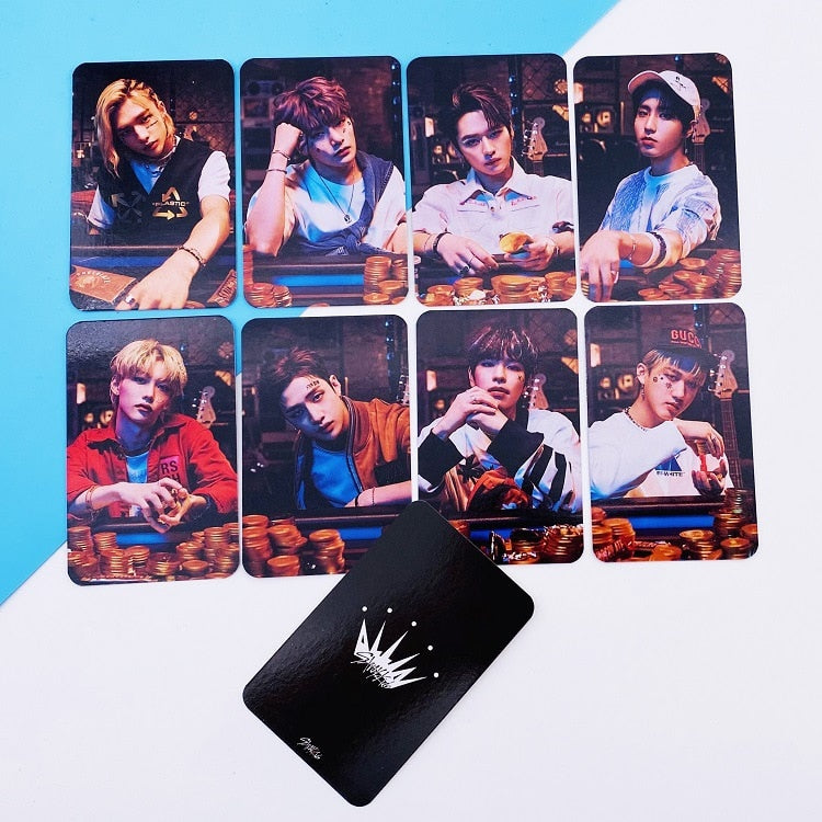 8pcs/set Kpop STRAY KIDS photocard double side HD photo album Cards Really Picture K-pop STRAY KIDS UNLOCK GO LIVE IN LIFE