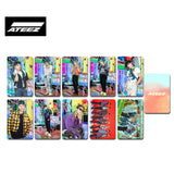 K-POP ATEEZ フォトカードアルバムシリーズ 両面HD写真 丸角フォトカード 高品質