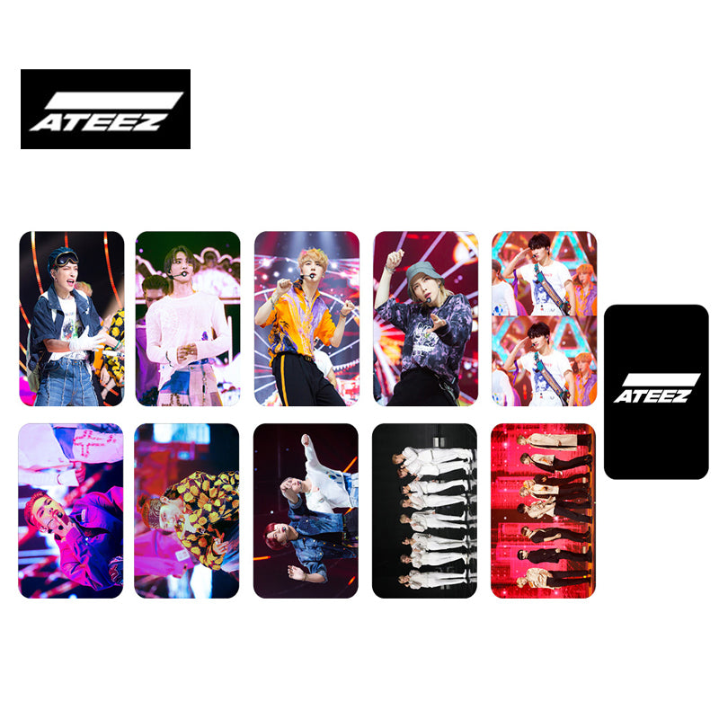 K-POP ATEEZ フォトカードアルバムシリーズ 両面HD写真 丸角フォトカード 高品質