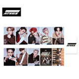 K-POP ATEEZ フォトカードアルバムシリーズ 両面HD写真 丸角フォトカード 高品質