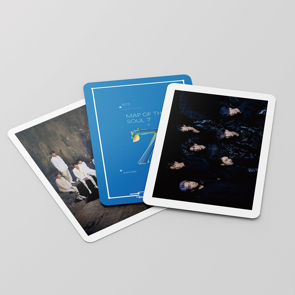 54PC KPOP Boys Photocard Album SPEAK YOURSELF Self Made Paper Card Lighes/Boys With Luv Photo Cards Poster