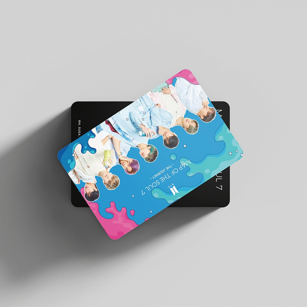 54PC KPOP Boys Photocard Album SPEAK YOURSELF Self Made Paper Card Lighes/Boys With Luv Photo Cards Poster