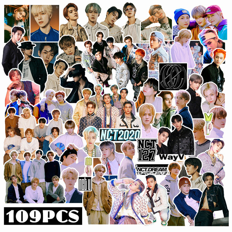 101/109pcs/set Kpop NCT 2020 127 WayV Character Sticker RESONANCE Pt.1 2 nct2020 For Luggage Laptop Notebook Mobile DIY Stickers