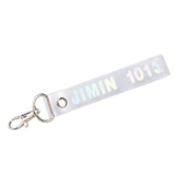 1PC Fashion KPOP Keyring Transparent KOOKIE Key Chain Bangtan Boys Love Yourself SUGA J-HOPE Rope Keychain Jewelry