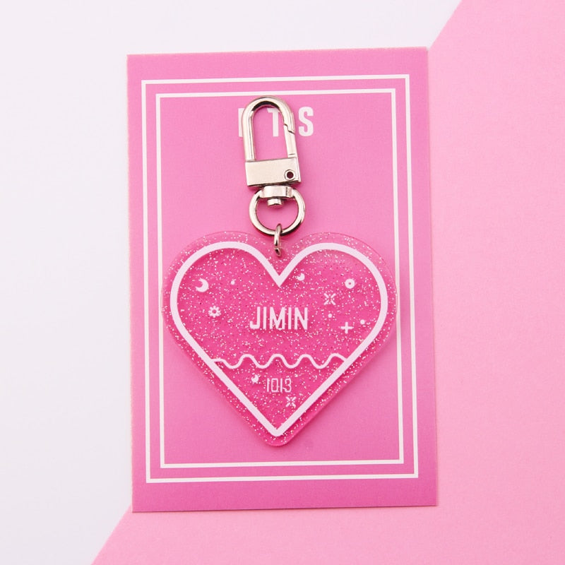 KPOP 防弾少年団 キーホルダー TWICE EXO SEVENTEEN GOT7 アクリル キーチェーン ギフト ジミン ジョングク V RM ARMY J-HOPE キーリング