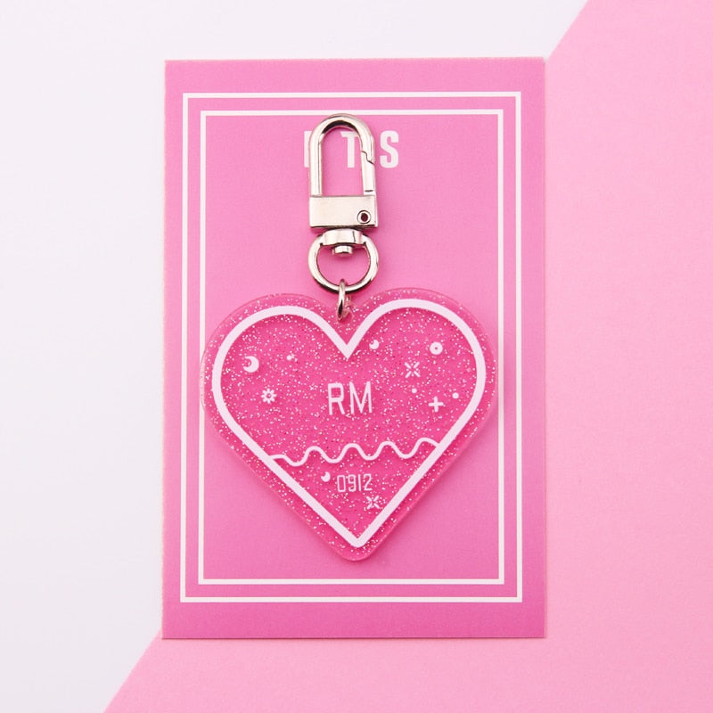 KPOP 防弾少年団 キーホルダー TWICE EXO SEVENTEEN GOT7 アクリル キーチェーン ギフト ジミン ジョングク V RM ARMY J-HOPE キーリング