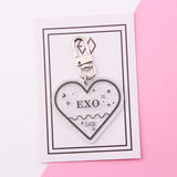 KPOP 防弾少年団 キーホルダー TWICE EXO SEVENTEEN GOT7 アクリル キーチェーン ギフト ジミン ジョングク V RM ARMY J-HOPE キーリング