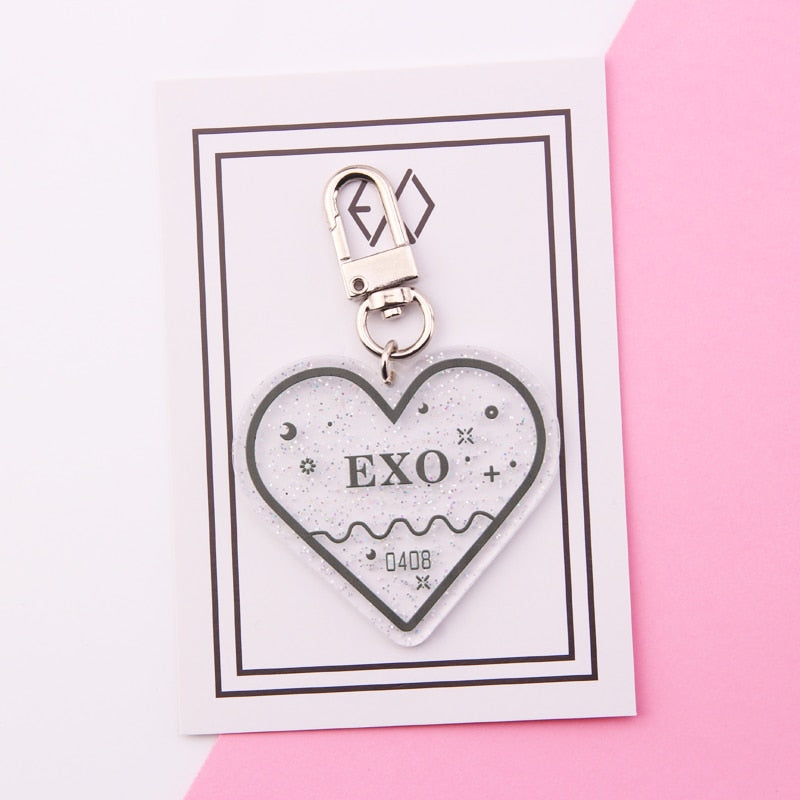 KPOP 防弾少年団 キーホルダー TWICE EXO SEVENTEEN GOT7 アクリル キーチェーン ギフト ジミン ジョングク V RM ARMY J-HOPE キーリング