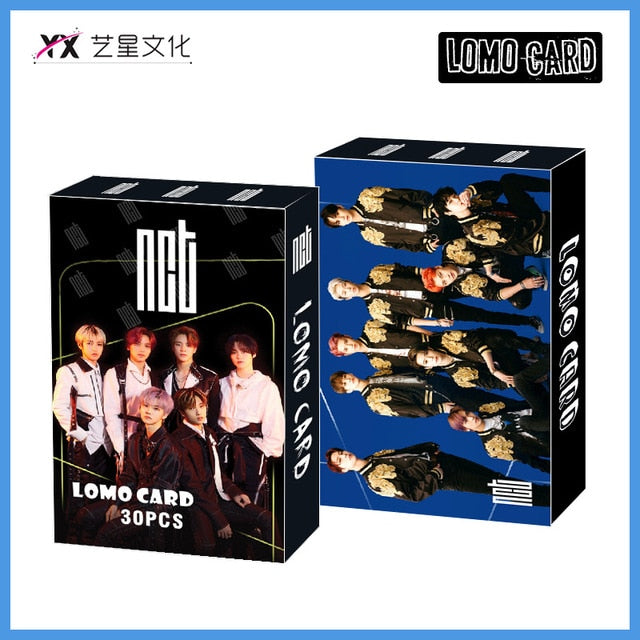 30pcs/set Kpop ATEEZ Lomo card Stray kids GOT7 TWICE TXT NCT 2020 ITZY ENHYPEN HD photo print album photocard for fans gifts