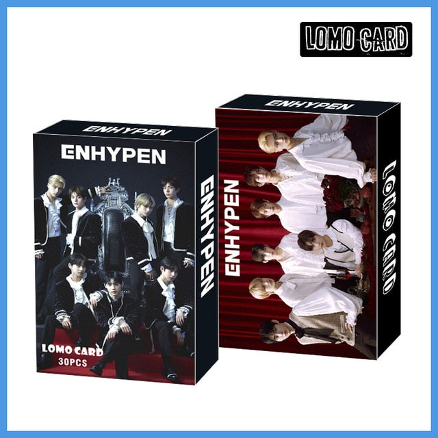 30pcs/set Kpop ATEEZ Lomo card Stray kids GOT7 TWICE TXT NCT 2020 ITZY ENHYPEN HD photo print album photocard for fans gifts