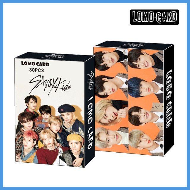 30pcs/set Kpop ATEEZ Lomo card Stray kids GOT7 TWICE TXT NCT 2020 ITZY ENHYPEN HD photo print album photocard for fans gifts