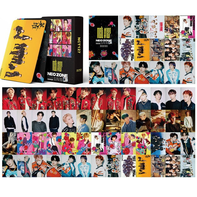 54pcs/set Kpop Stray kids UNLOCK Lomo Cards TXT TWICE NCT 2020 NCT 127 Dream TXT Red velvet ENHYPEN Straykids photo Album cards