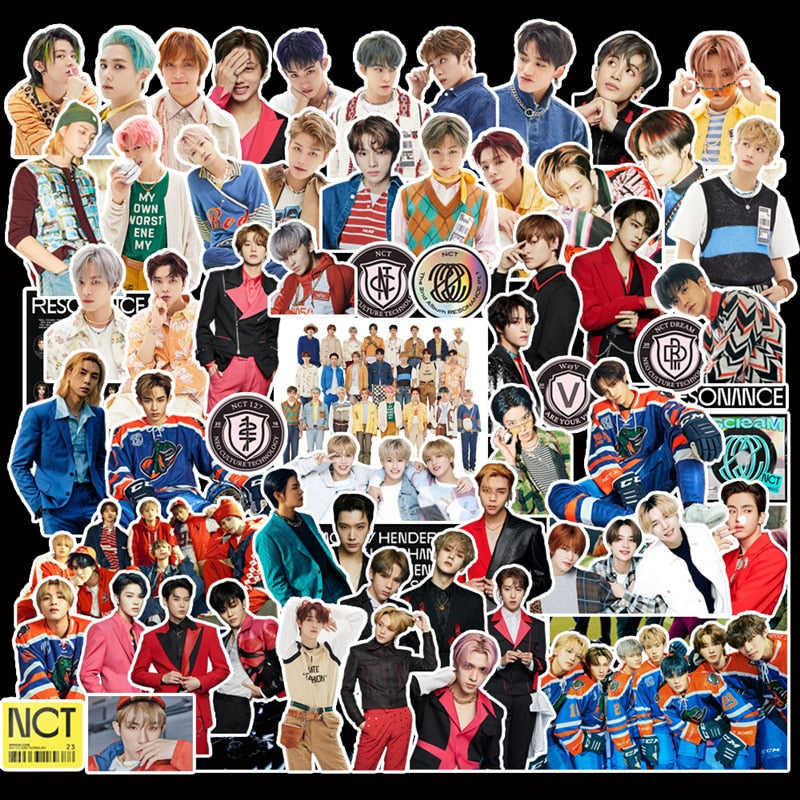 101/109pcs/set Kpop NCT 2020 127 WayV Character Sticker RESONANCE Pt.1 2 nct2020 For Luggage Laptop Notebook Mobile DIY Stickers