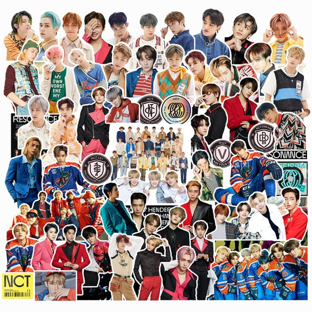 101/109pcs/set Kpop NCT 2020 127 WayV Character Sticker RESONANCE Pt.1 2 nct2020 For Luggage Laptop Notebook Mobile DIY Stickers