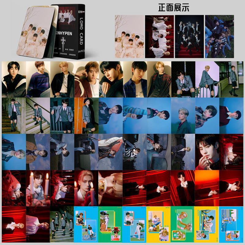 54pcs/set Kpop Stray kids UNLOCK Lomo Cards TXT TWICE NCT 2020 NCT 127 Dream TXT Red velvet ENHYPEN Straykids photo Album cards
