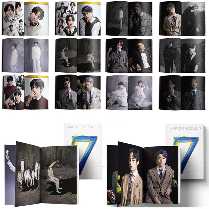 KPOPボーイズフォトカードアルバム SPEAK YOURSELF 自作ペーパーカード Lighes/Boys With Luv フォトカード ポスター