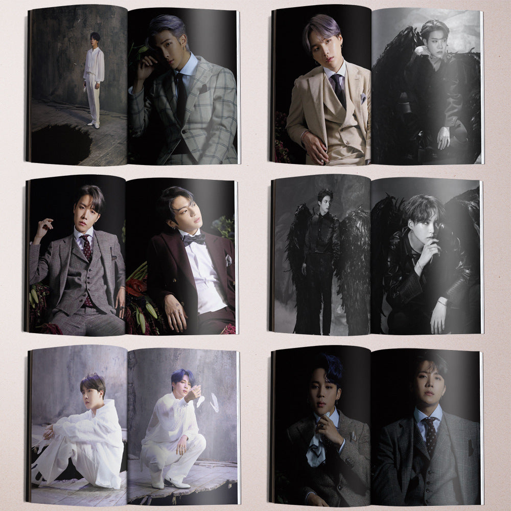 KPOPボーイズフォトカードアルバム SPEAK YOURSELF 自作ペーパーカード Lighes/Boys With Luv フォトカード ポスター